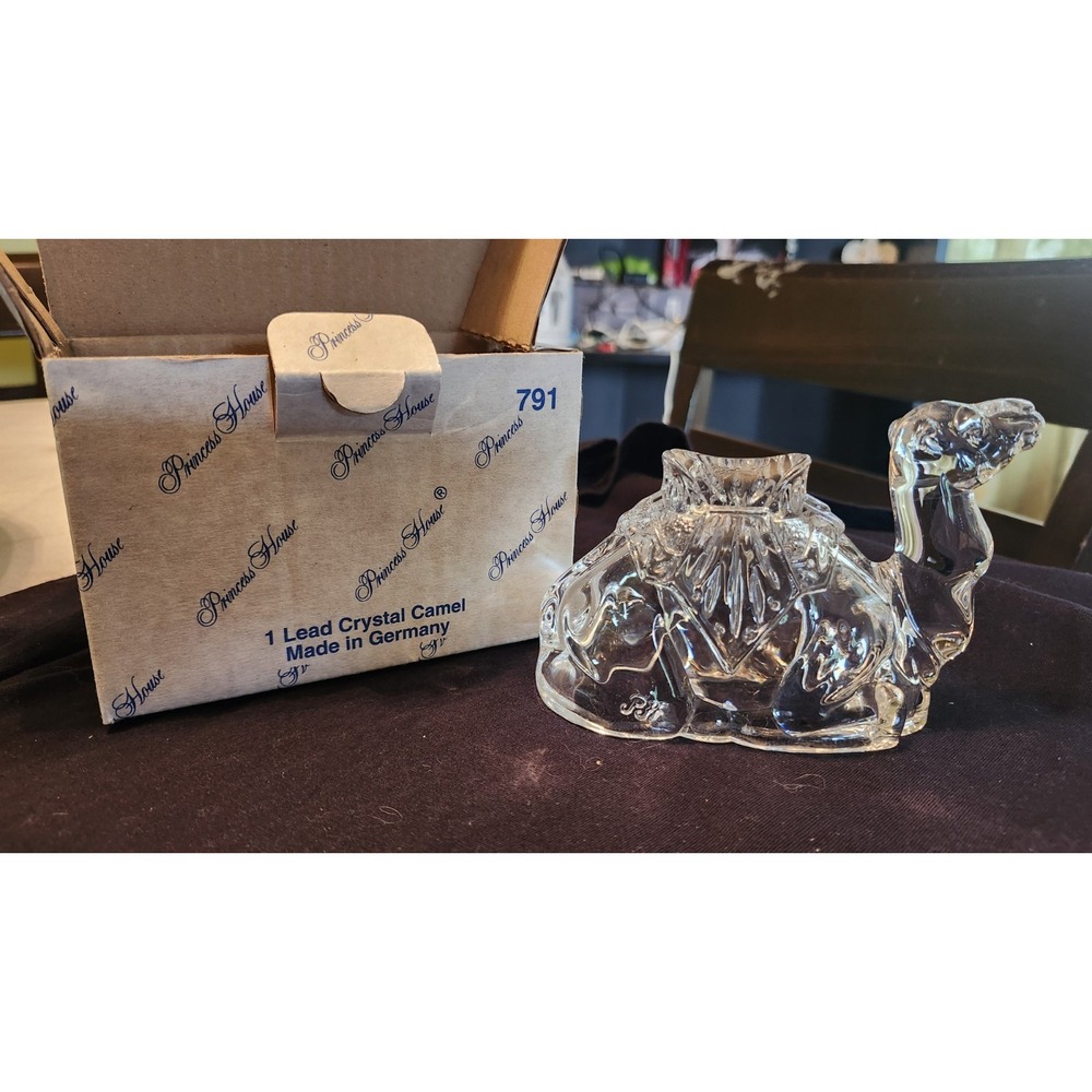 Princess House German  Lead Crystal Camel Nativity Figurine 791